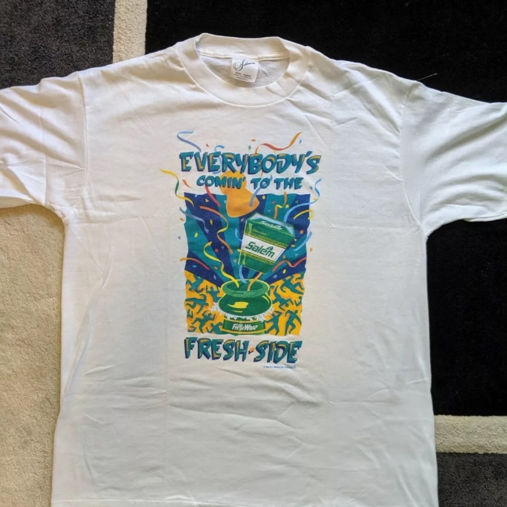 VTG 1992 Salem Cigarettes Tobacco T Shirt Size XL